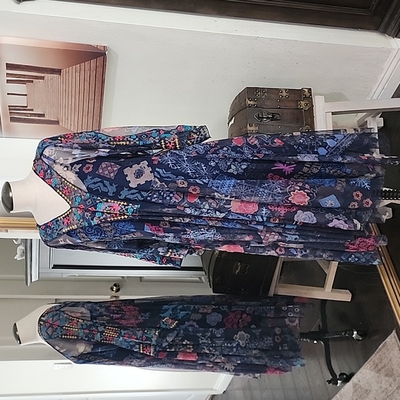 Nwt Johnny Was Mesh dress size M - Picture 4 of 9